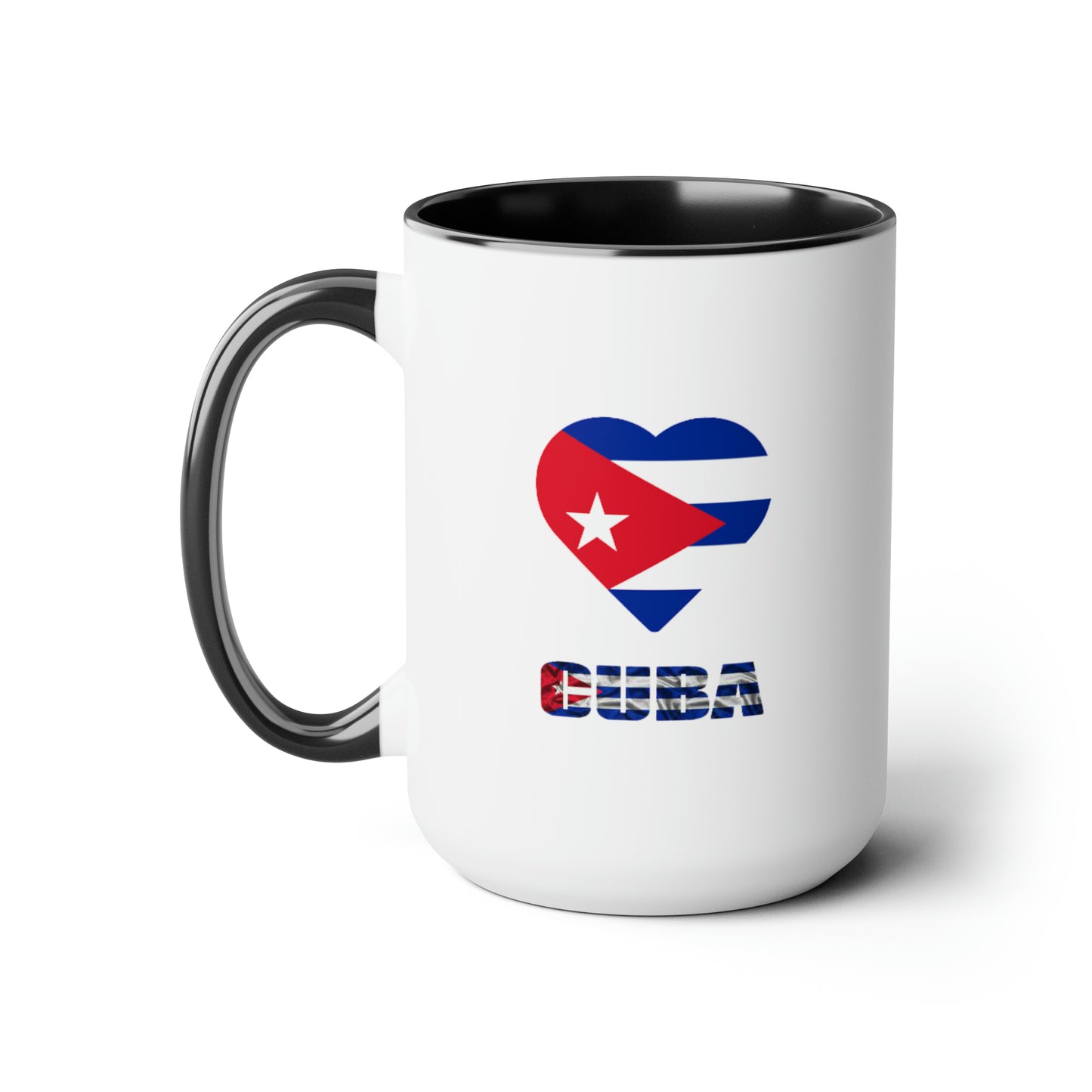 Cuban Two-Tone Coffee Mugs, 15oz