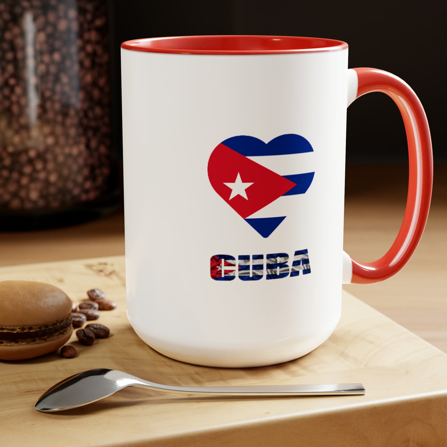 Cuban Two-Tone Coffee Mugs, 15oz