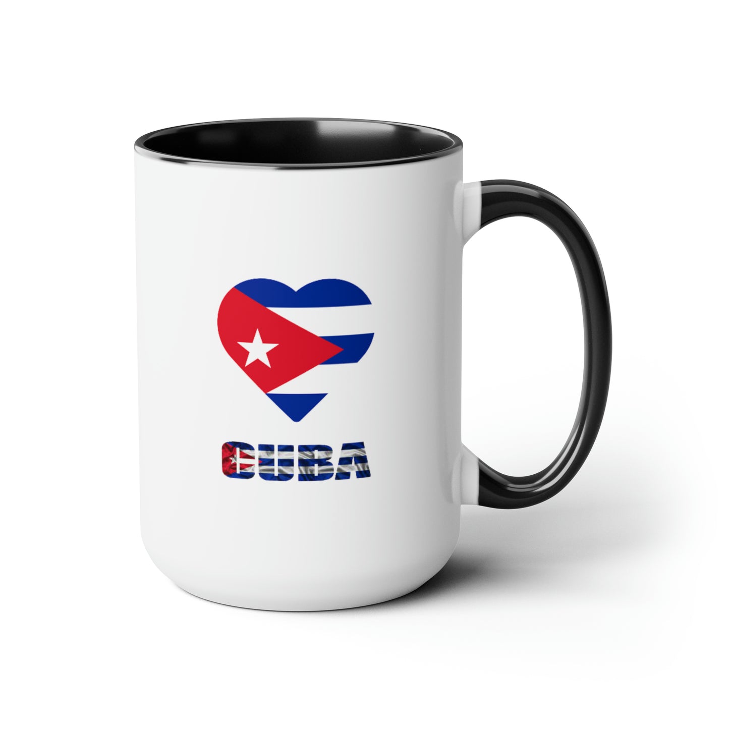 Cuban Two-Tone Coffee Mugs, 15oz