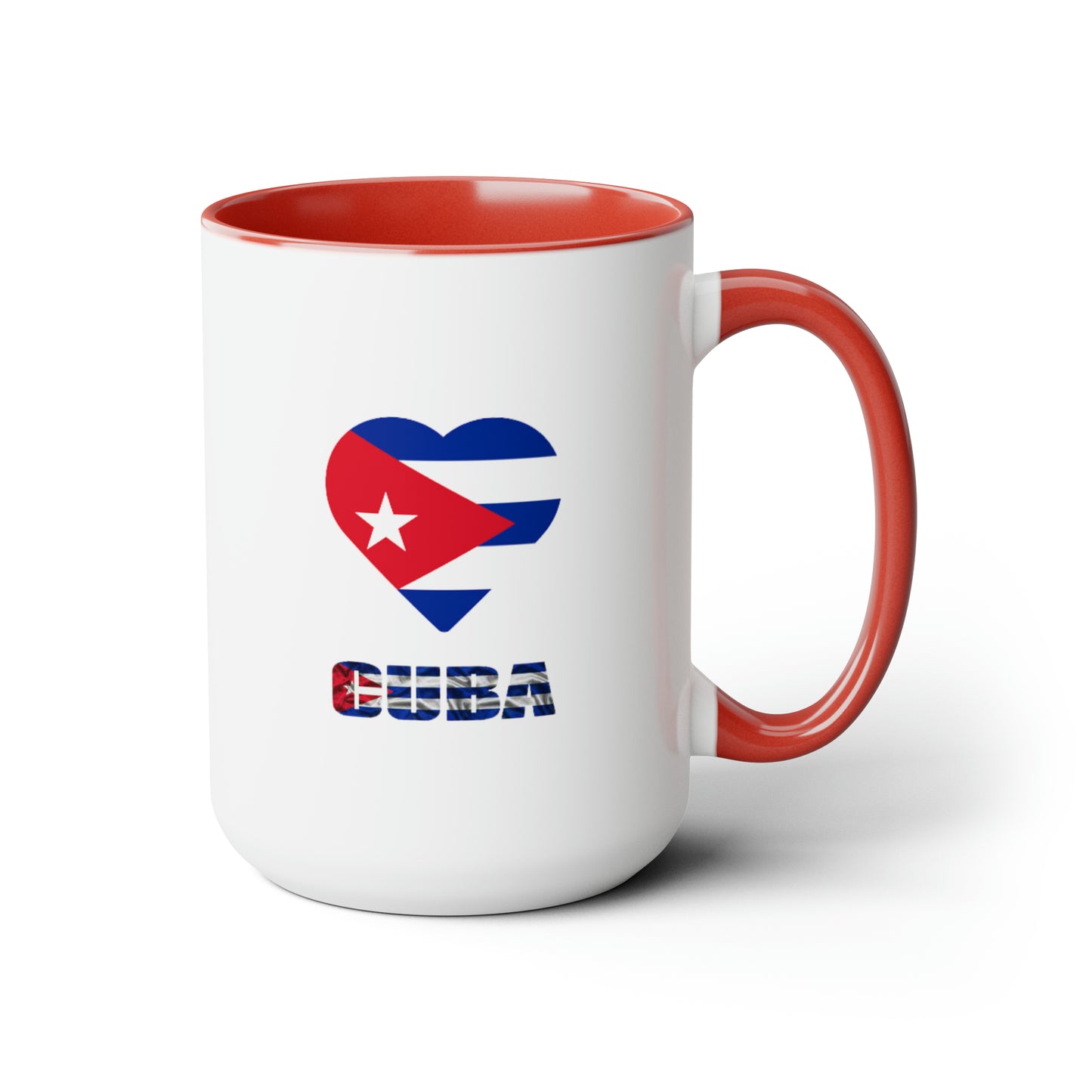 Cuban Two-Tone Coffee Mugs, 15oz