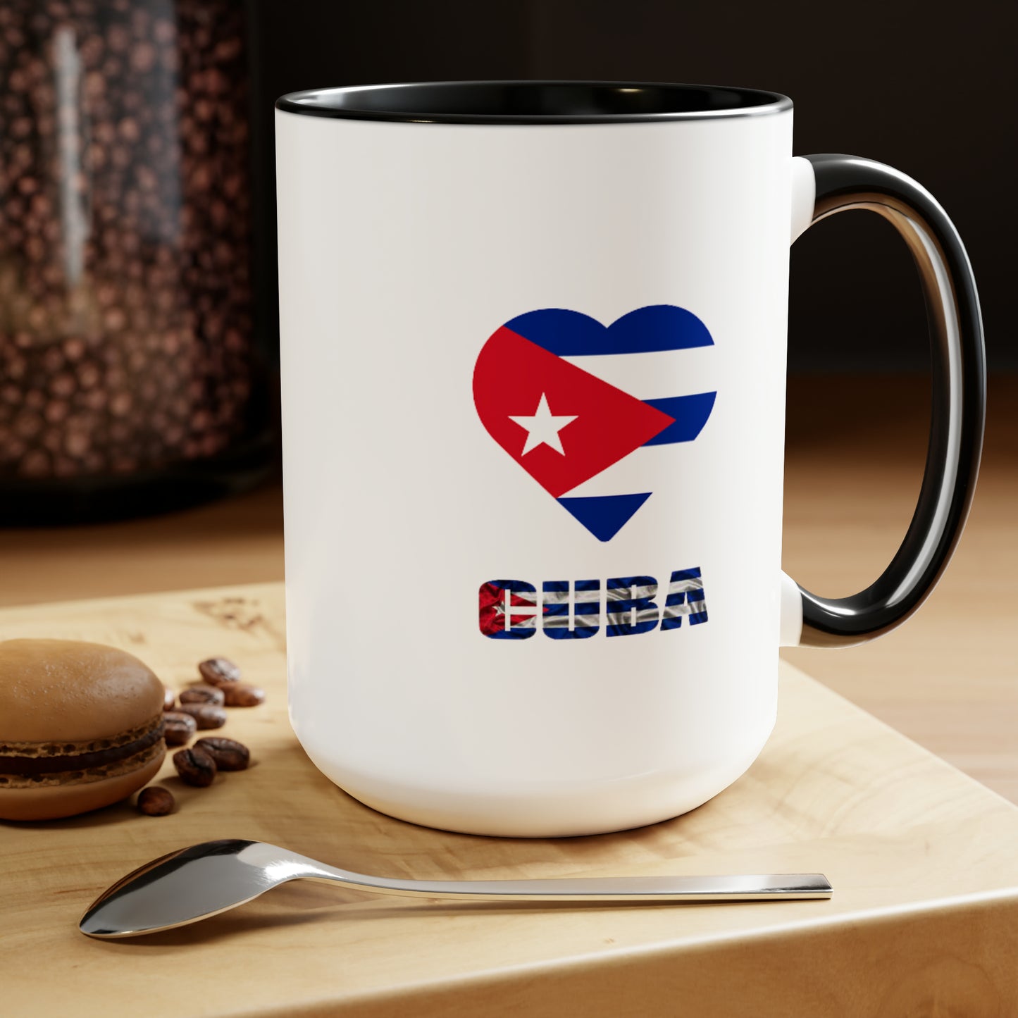 Cuban Two-Tone Coffee Mugs, 15oz